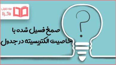 صمغ فسیل شده با خاصیت الکتریسیته در جدول