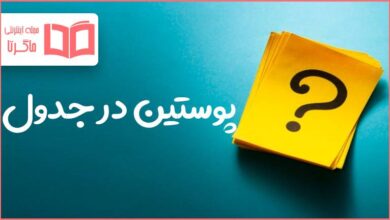 پوستین در جدول
