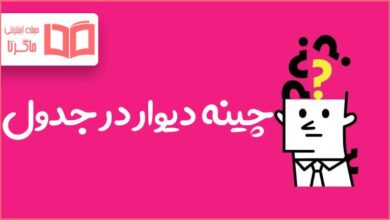 چینه دیوار در جدول