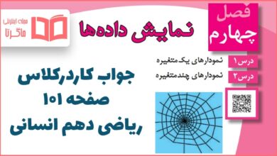 جواب کاردرکلاس صفحه 101 ریاضی دهم انسانی