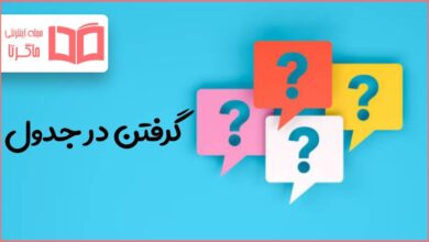 گرفتن در جدول