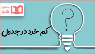 کم خرد در جدول