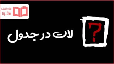 لات در جدول