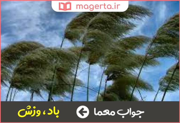 جواب معما حرکت باد در جدول