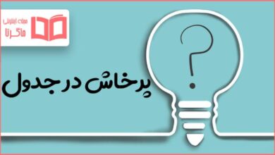پرخاش در جدول