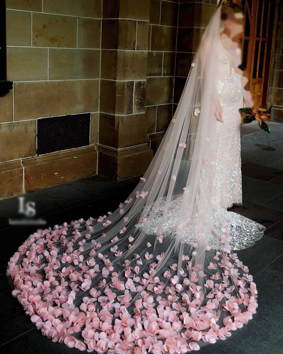 مدل تور عروس پرنسسی رنگی
