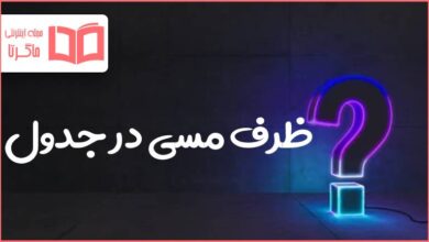 ظرف مسی در جدول