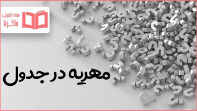 مهریه در جدول