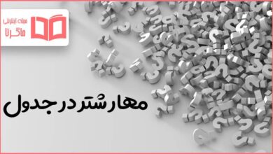 مهار شتر در جدول