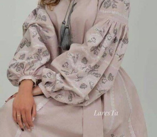 مدل استین مانتو با طرح گلدار برای پارچه ابروبادی