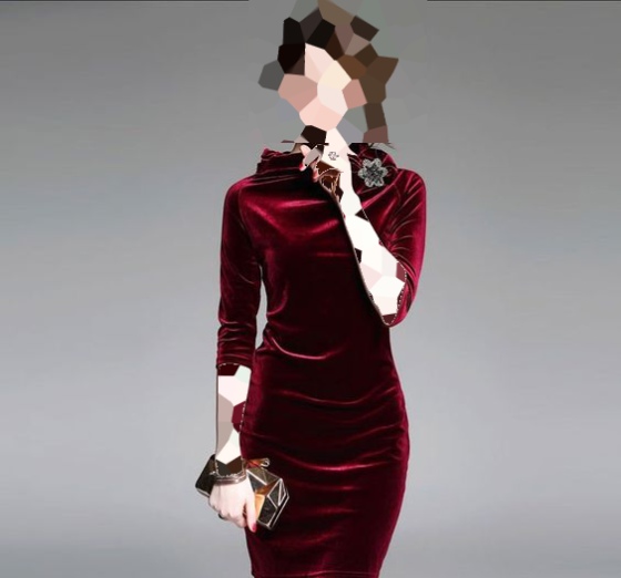 مدل لباس مجلسی بی آستین دخترانه مخمل ۲۰۲۳