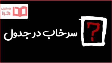سرخاب در جدول