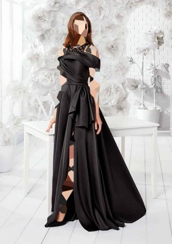 مدل لباس مجلسی سیاه در اینستاگرام