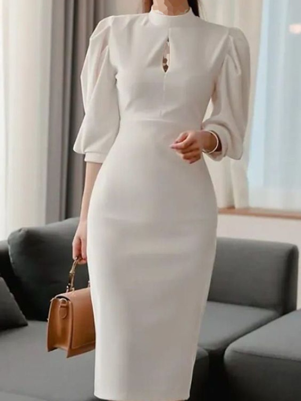 شیک ترین و زیباترین مدل لباس مجلسی سفید ساده دخترانه