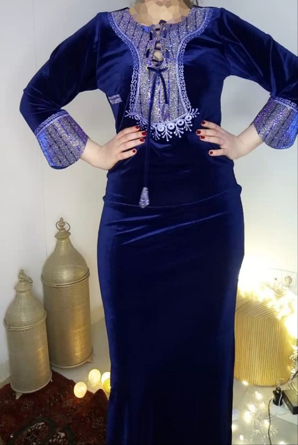مدل لباس عربی زنانه فرم ماهی