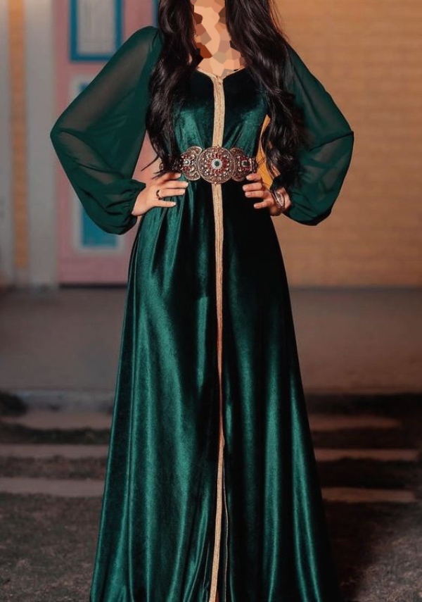 مدل لباس مجلسی عربی بلند و دنباله دار