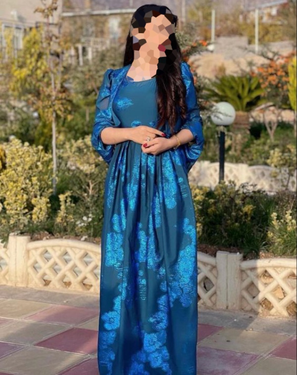 لباس عربی زنانه گلدار و زیبا