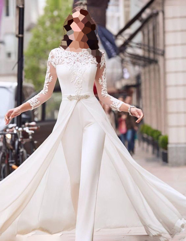 مدل لباس بله برون عروس برای افراد چاق