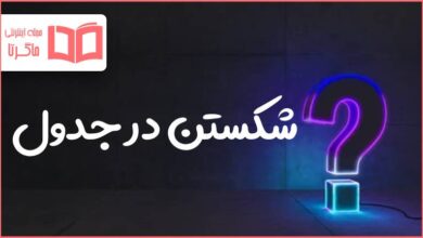 شکستن در جدول