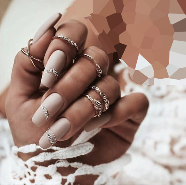 مدل ناخن عروس جدید سفید