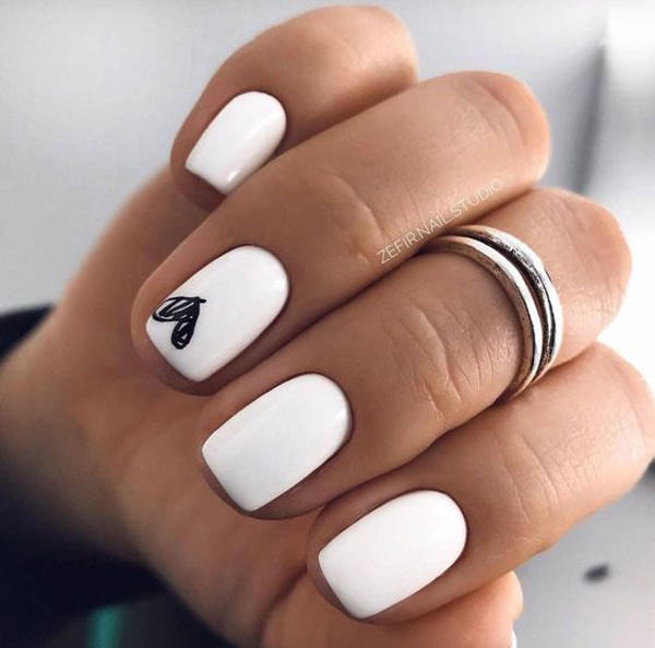 مدل ناخن عروس جدید سفید