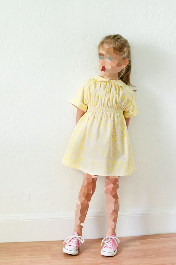 مدل لباس ابروبادی بچه گانه دخترانه زرد