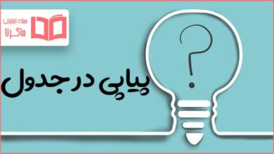 پیاپی در جدول
