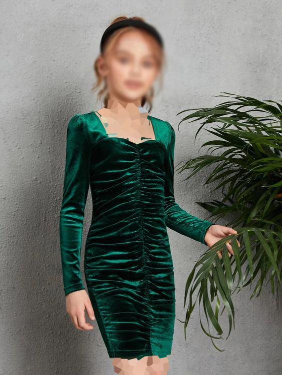 مدل لباس بچه گانه دخترانه مجلسی مخمل کبریتی