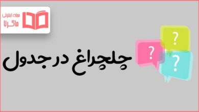 چلچراغ در جدول