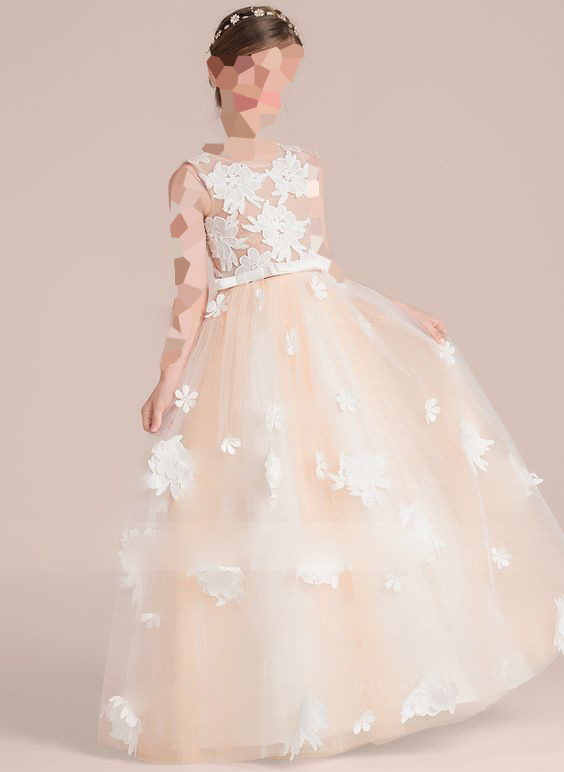 لباس عروس بچه گانه پف دار پروانه ای
