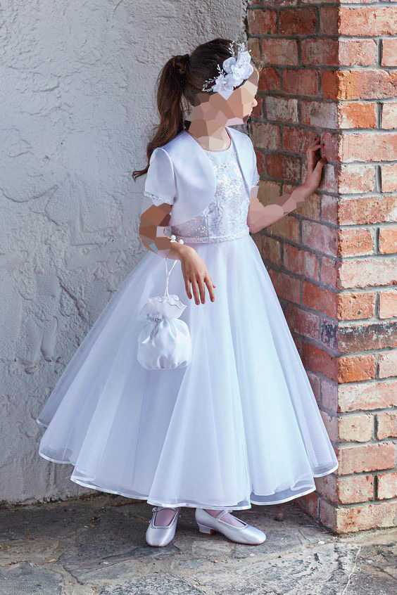 لباس عروس بچه گانه پف دار برای ۵ سال