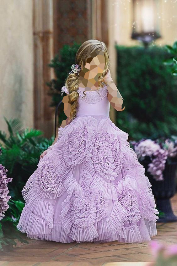 لباس عروس بچه گانه پف دار پرنسسی