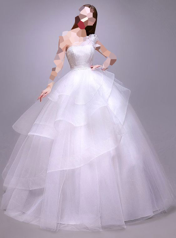 مدل لباس عروس پرنسسی صورتی