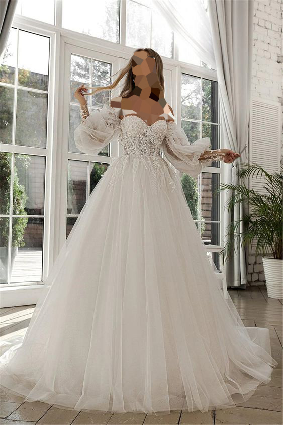 مدل لباس عروس پرنسسی پفی جدید