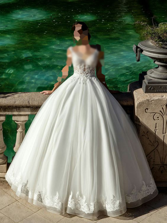 مدل لباس عروس پرنسسی پفی بلند