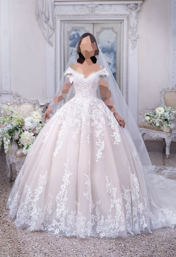 مدل لباس عروس پرنسسی جدید رنگی