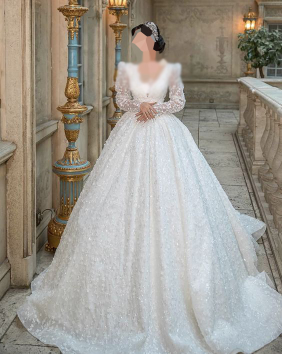 مدل لباس عروس پرنسسی جدید اینستاگرام