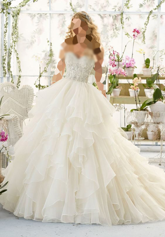 مدل لباس عروس پف دار پرنسسی دخترانه