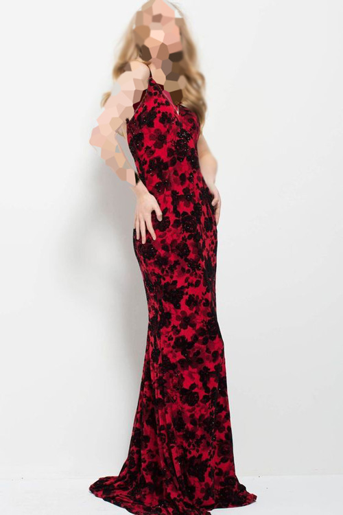 مدل لباس مجلسی دخترانه مشکی قرمز
