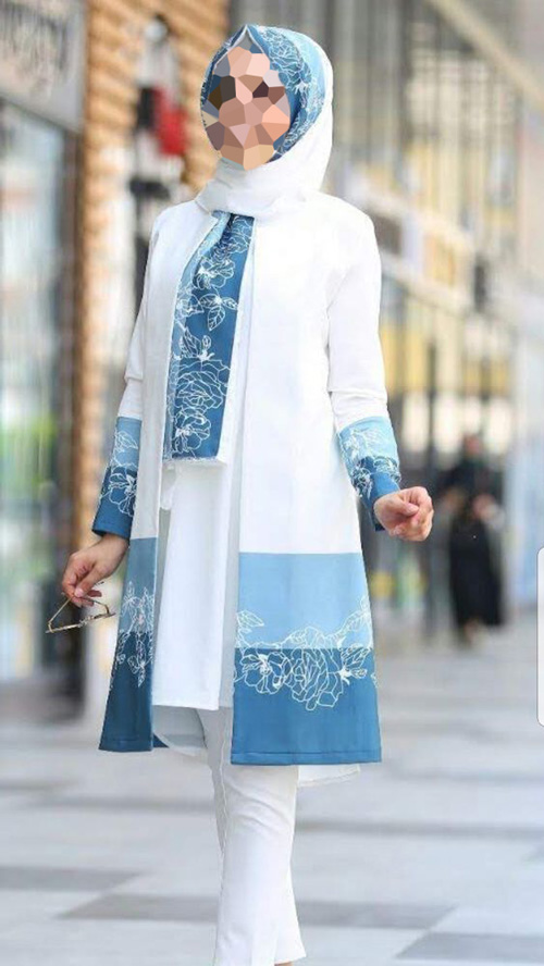 جدیدترین مدل مانتو چاکدار بلند