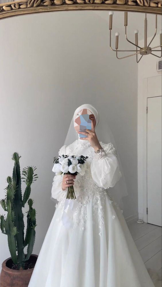 مدل لباس عروس پوشیده ترکیه ای