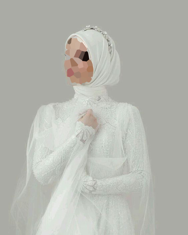 مدل لباس عروس پوشیده گیپور