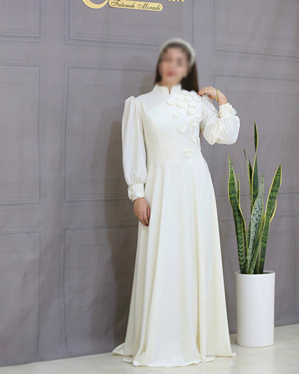 مدل لباس عروس پوشیده و زیبا