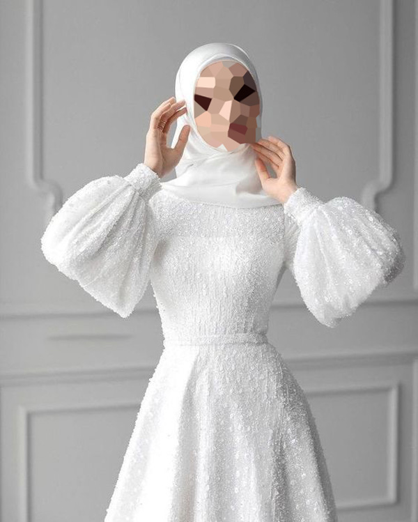 مدل لباس عروس ایرانی پوشیده