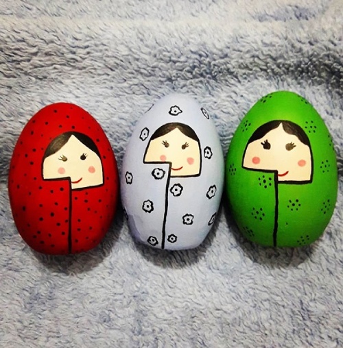 طرح های زیبای کودکانه برای نقاشی تخم مرغ