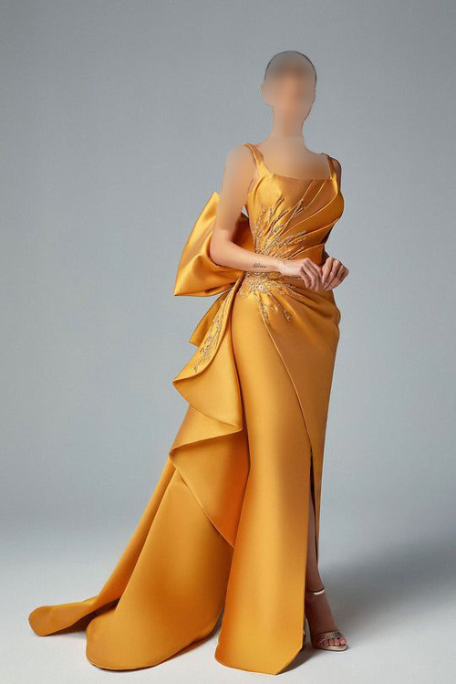 مدل لباس مجلسی واسه خواهر عروس زرد
