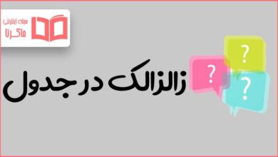 زالزالک در جدول