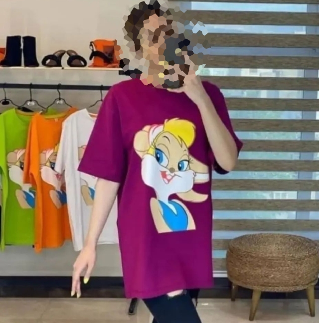 مدل تی شرت لانگ دخترانه فانتزی  ۲۰۲۳