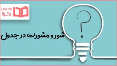شور و مشورت در جدول