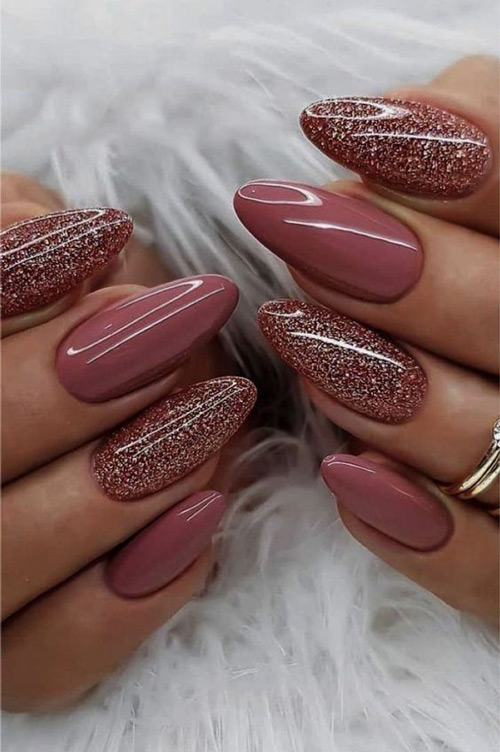 طرح ناخن اکلیلی هفت رنگ